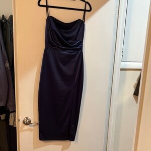 Elegant Navy Blue Women's Dress
